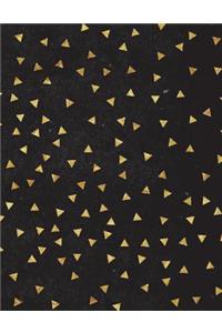 Triangles Notebook Large Size 8.5 x 11 Ruled 150 Pages