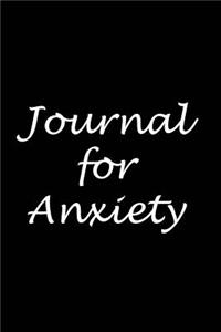Journal for anxiety