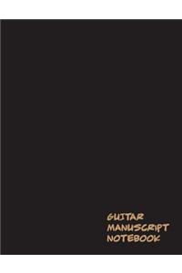 Guitar Manuscript Notebook