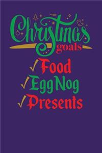 Christmas Goals Food Eggnog Presents
