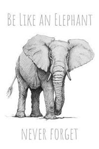 Be Like an Elephant Never Forget