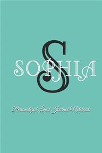 Sophia Personalized Lined Journal Notebook
