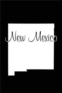 New Mexico - Black Lined Notebook with Margins