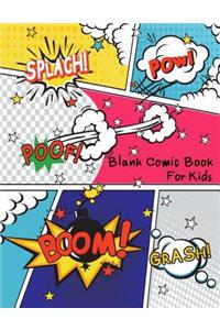 Blank Comic Book For Kids