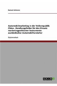 Automobilmarketing in Der Volksrepublik China