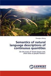 Semantics of natural language descriptions of continuous quantities