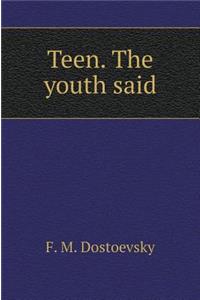 Teenager. Notes Youths