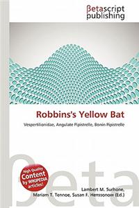 Robbins's Yellow Bat
