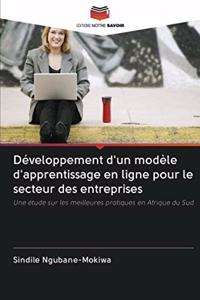 Développement d'un modèle d'apprentissage en ligne pour le secteur des entreprises