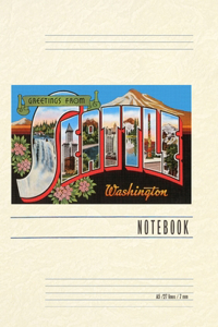 Vintage Lined Notebook Greetings from Seattle