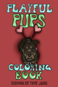 Playful Pups Coloring Book