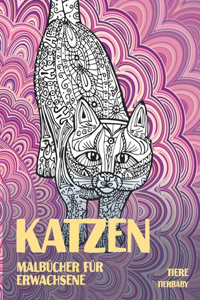Malbücher für Erwachsene - Tierbaby - Tiere - Katzen