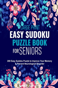 Large Print Easy Sudoku Puzzle Book for Seniors