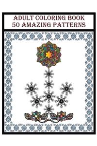 Adult Coloring Book 50 Amazing Patterns