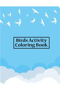 Birds Activity Coloring Book