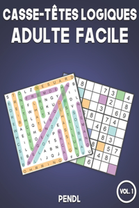 Casse-têtes logiques adulte facile