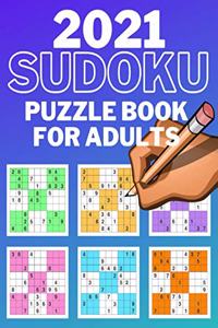 2021 Sudoku Puzzle Book for Adults