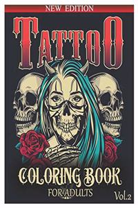 Tattoo Coloring Book for Adults