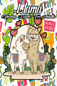 Llama Coloring Book For adults