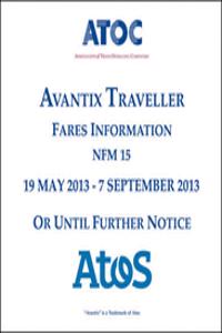Avantix traveller fares information NFM 15