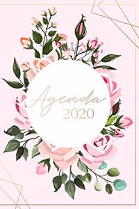 Agenda 2020 Semana Vista: Organiza tu día - Agenda semanal 12 meses - Enero a Diciembre 2020