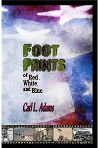 Foot Prints of Red, White, and Blue