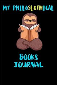 My Philoslothical Books Journal