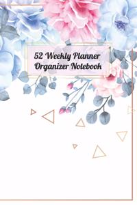 52 Weekly Planner Organizer Notebook
