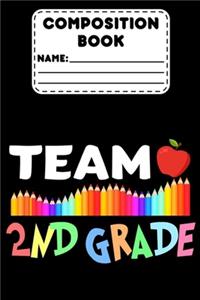 Composition Book Team 2nd Grade