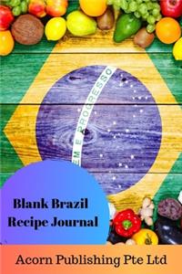 Blank Brazil Recipe Journal