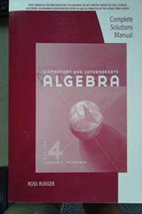 CSM ELEM INTERMED ALGEBRA 4E