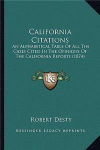 California Citations
