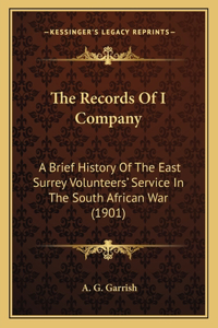 The Records Of I Company