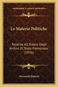 Materie Politiche
