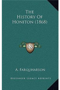 The History Of Honiton (1868)