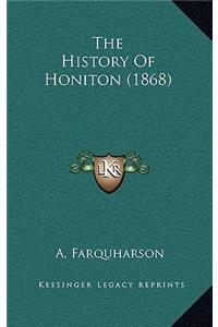 History Of Honiton (1868)