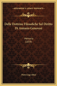Delle Dottrine Filosofiche Sul Diritto Di Antonio Genovesi