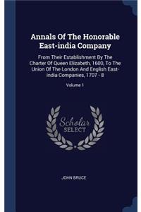 Annals Of The Honorable East-india Company