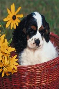 Puppy Basket Daisy Dog Photo Journal: (Notebook, Diary, Blank Book)