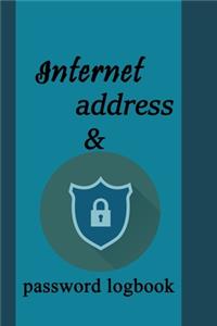 Internet address & password logbook