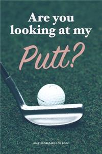 Golf Scorecard Log Book