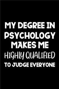 My Degree In Psychology Makes Me Highly Qualified To Judge Everyone