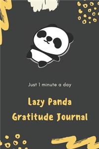 Lazy Panda Gratitude Journal