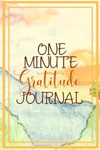 One Minute Gratitude Journal-Peace of Mind Notebook To Write In-Practice The Power of Daily Gratitude Book 9