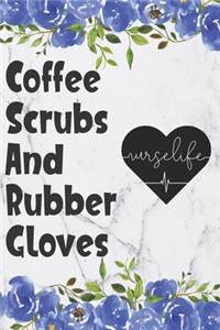 Coffee Scrubs And Rubber Gloves