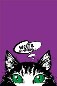Black Cat Journal for Kids Purple Composition Book Cat Collection