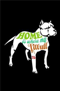 Home Is Where My Pitbull Is: Food Journal - Track Your Meals - Eat Clean And Fit - Breakfast Lunch Diner Snacks - Time Items Serving Cals Sugar Protein Fiber Carbs Fat - 110 Pag