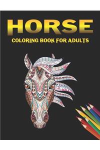 Horse Coloring Book For Adults