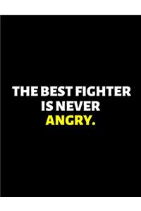 The Best Fighter Is Never Angry