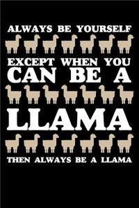 Always Be Yourself Except When You Can Be a Llama Then Always Be a Llama